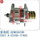 NISSAN TD27 Forklift Parts Supplier Alternator Generator For Mitsubishi