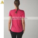 2016 Costom Oem Service Cotton Spandex Printed Wholesale Sports Wear T Shirt Women thumbnail-3