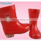2013 PVC Red Cute Girl Children's Rain Boot