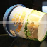 custom logo great white paper single wall PE ice cream cups