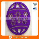 Wholesale Easter Decoration Hollow Out Purple Hang Felt Egg