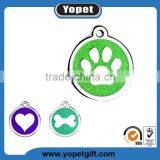 Claw Shape Hollow Logo Metal Dog Tag Necklace thumbnail-3