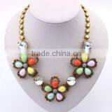 Multicolor Metal Flower Vintage Choker Pendant Statement Necklace Women Necklaces & Pendants Fashion Necklaces for Women 2014 thumbnail-5