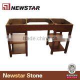 PVC Solid Wood Plywood Bathroom Base Cabinets