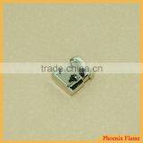 Metal Stopper Large Cord Locks With Smile Face Metal Cord Stopper Plating Cord Stopper