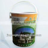 printed painting round big steel metal drum wholesaler with handle