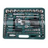 HomCom 137 Piece Mechanic's Socket and Ratchet Wrench Tool Kit Set thumbnail-4