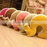 2016 Hot Sale U-shaped Plush Squirrel Neck Pillow for Home and Office