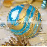6cm Gold Blue Christmas Tree Ornaments Holiday Activities Space Decoration Ornaments thumbnail-4