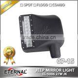 07-14 JEEP Wrangler Rubicon JK LED Offroad Mirror Light 4x4 Racing Vehicles Rear Mirror thumbnail-1