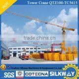 Tower Crane Manufacturers Most Popular 8 Ton Tower Crane QTZ100- TC5615 for Sale thumbnail-1