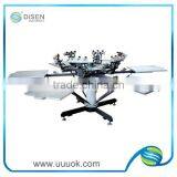 Luxury 6 Color T-shirt Screen Printing Machine Price thumbnail-1