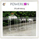 Classic Vintage Wrought Irons Antirust Outdoor Decorative Antique Tall Square Planter Stand (3pcs/Set) thumbnail-1