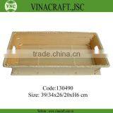 Hotsale Natural Bamboo Tray With Handle