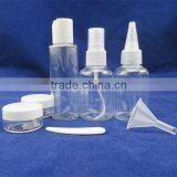 Plastic Transparent Travel Bottle Set for Women Bathroom thumbnail-3
