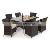 2017 Sigma Good Quality All Weather Luxury Rattan Cheap Dining Room Sets thumbnail-1