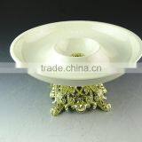 Wholesale Porcelain Fruit Plate, Cheap Porcelain Cake Stand in Stock thumbnail-1