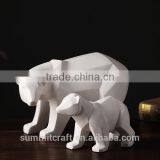 Stylish Resin White Animal Statue Modern Home Decoration