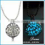 Best Gift Luminous Pendant Necklace Hollow Floating Glow in the Dark Luminous Necklace Locket thumbnail-3