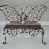 metal butterfly bench for garden