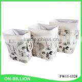 Heavy Canvas Collapsible Fabric Laundry Basket thumbnail-3