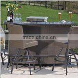 Rattan Bar Table and Chair thumbnail-1