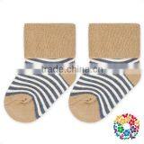 Hot Pink White Stripe Fashion Design Baby Socks Wholesale Cotton Girl Socks thumbnail-4
