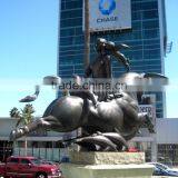 Large Outdoor Bronze Bull Sculpture Nude Woman Bronze Sculpture thumbnail-3