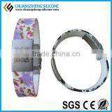 Hot Sale Steel Piece Silicone ID Bracelet thumbnail-3