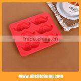 Food Grade TPR Ice Tray Mold/chocolate Tray Mold, Mustache Shape Chocolate Tray Mold for Fancy Design thumbnail-4