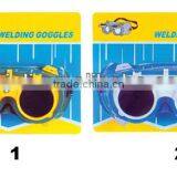 Safety Welding Goggles With Round Lens thumbnail-1