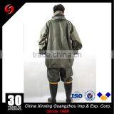 Custom Wholesale Military Olive Green Rain Poncho Raincoat With Hood thumbnail-5