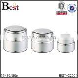 15 30 50g Cosmetic Face Cream Aluminum Jars With White Glass Inner Jar thumbnail-5