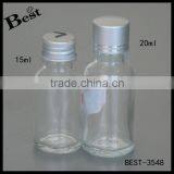 15ml 20ml 50ml Clear Glass Essential Oil Bottle With Aluminum Cap thumbnail-1