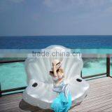 Photography Props Mermaid SEA SHELL SOFA Swimming Pool Inflatable Floating Lounge Chair Shell Scallops Row of Floating Chairs thumbnail-3