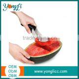 Watermelon Stainless Steel Slicer Corer and Serving Tongs With Melon Baller and Fruit Carving Knife thumbnail-2