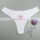Sexy Hot Teen Girls Underwear Flower Embroidery Panties Women's Thongs thumbnail-4