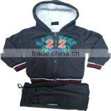 Sherpa Lining Boys Fleece Set Kids Wholesale Winter Clothes thumbnail-2