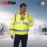 High Visibility Cheap Reflective Softshell Uniform Winter Jacket thumbnail-1