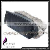 CX-H-25 Wholesalers China Handbags Ladies Leather Bags Rabbit Fur Ladies Tote Bag thumbnail-2