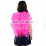 CX-G-B-199A New Arrival Beautiful Color Real Goat Fur Vest 2017 thumbnail-3