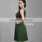Green Color Anti-Wrinkle Elegant Chiffon Party Cocktail Dress thumbnail-3