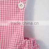 Wholesale Newborn Baby Clothes Toddler Cotton Gingham Design Bodysuit Baby Girls Sleeveless Romper thumbnail-4
