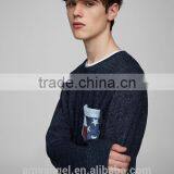 Hip Hop Fashion Design 100% Cotton Wholesale Custom Crew Neck Sweatshirt thumbnail-5