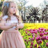 Kids Frock Designs Summer TUTU Dress Toddler Girls Pink Cotton Dresses Gauze Pretty Dress For Girls European KIDS Dress thumbnail-4