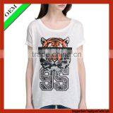 Simple t Shirt Printing, Women White t Shirt thumbnail-1