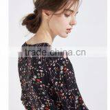 Z&M Lady's 2017 New Fashion Dress Women's Silk Dress Floral Dress Dress thumbnail-2