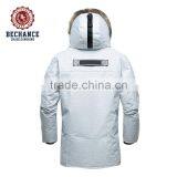 Mens Outdoor Down Jacket With Fur From Garment Factory thumbnail-3