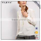 Latesed Women Chiffon Blouse Sexy Collar Blouse thumbnail-3