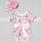 2016 Floral Baby Romper With Beanie Fancy Flower Kids Toddler Flower Rompers Casual Baby Clothes Girls Newborn CS90425-52 thumbnail-1
